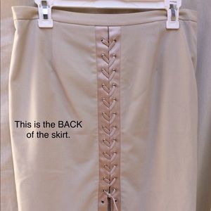 30% off 3 or MORE! Beige Lace-up Skirt, Size 6